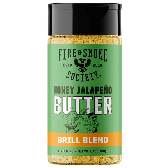 Fire & Smoke Society Honey Jalapeno Butter Seasoning, 7 oz Mixed Spices & Seasonings
