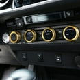 thumbnail image 6 of TINKI Car Air Conditioner and Volume Vent Outlet Knob Button Ring Cover 4pcs for Toyota Tacoma 2015 2016 2017 2018 2019 2020 2021 2022, 6 of 7