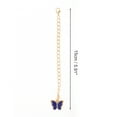 thumbnail image 2 of Unique Bargains 1 Pc Butterfly Cup Chain Charm Water Cup Pendant Blue Alloy, 2 of 5