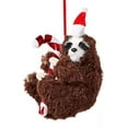 thumbnail image 3 of Holiday Lane Santas Favorites Sloth with Santa Hat Ornament, 3 of 3