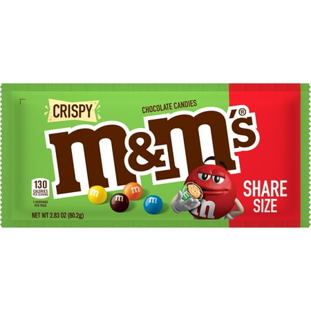 M&M's Crispy Milk Chocolate Candy, Share Size - 2.83 oz Bag