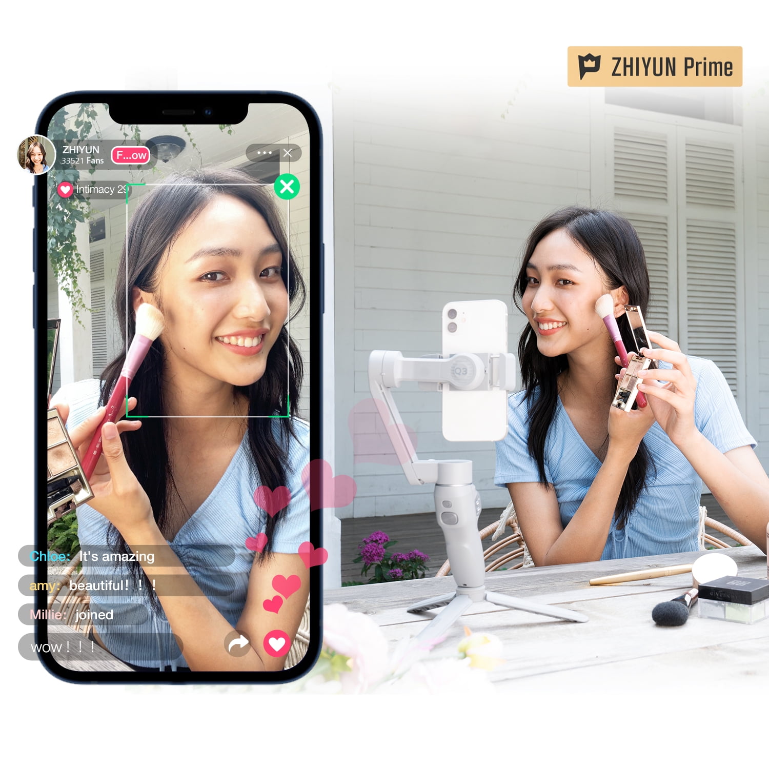 Zhiyun Smooth Q3 Gimbal Estabilizador 3 Ejes Para Smartphone Color Gris