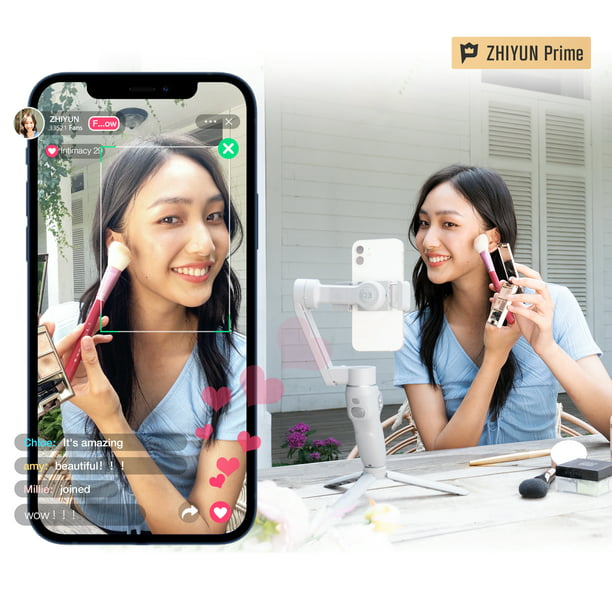 ZHIYUN SMOOTH Q3 [Official ] Phone Gimbal 3-Axis Smartphone Handheld Stabilizer Selfie Sticks with Fill Light iPhone Walmart.com