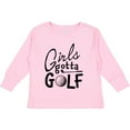 thumbnail image 3 of Inktastic Girls Gotta Golf Girls Long Sleeve Toddler T-Shirt, 3 of 5