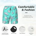 thumbnail image 5 of Gaeub Seashell And Starfish Mens Swim Trunks Stretch Beach Shorts Quick Dry for Men Swim Shorts Swimwear with Pockets- X-Large, 5 of 9