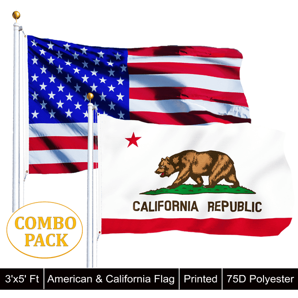 G128 Wholesale Lot 3 X 5 Usa American California State Flag Republic Ca Usa Flag Walmart Com Walmart Com