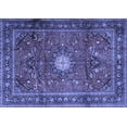 thumbnail image 1 of Ahgly Company Machine Washable Indoor Rectangle Persian Blue Traditional Area Rugs, 5' x 7', 1 of 4