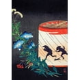 thumbnail image 2 of Takahashi, Hiroaki 24x32 Gold Ornate Wood Framed with Double Matting Museum Art Print Titled - Bellflower and Lantern, 2 of 4