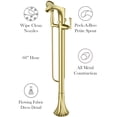 thumbnail image 5 of Pfister Lg61rh Rhen Free Standing Tub Filler - Gold, 5 of 6