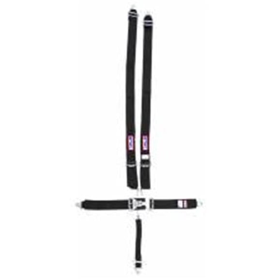 RJS Safety RJS1130201 5-Point Restraint System Lap Belts Bolt-In Mount 2 in. Anti-Sub - Black