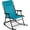 Peacock Blue, variant on Outdoor Zero Gravity Rocking Chair, Folding Reclining Patio Lounge Chair with Adjustable Pillow for Lawn, Beach, Camping