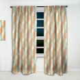 thumbnail image 2 of Designart 'Hexagon Retro Pattern V' Mid-Century Modern Curtain Panel, 2 of 5
