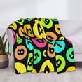 thumbnail image 4 of Throw Blanket for Couch, number colorful Math Print Super Soft Fuzzy Comfy Warm Throw Blanket, Cuteness Lightweight Cozy Plush Flannel Blanket & Throws for Sofa and Bed All Season, 4 of 5