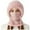 Pink, variant on WQNVRNR Women's 3-in-1 Winter Balaclava- Fleece Lined Hood Face Mask Scarf Neck Warmer Adjustable Drawstring Adult Balaclava For Outdoor Sports White Size Free Size