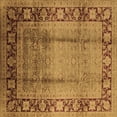 thumbnail image 1 of Ahgly Company Indoor Square Oriental Brown Industrial Area Rugs, 5' Square, 1 of 4