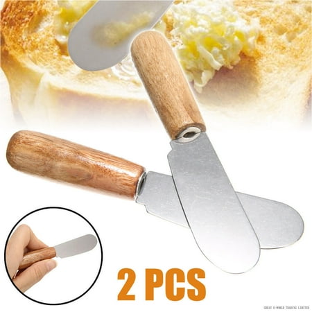 

2X Sandwich Spreader Butter Scraper Cheese Slicer Stainless Steel Spatula