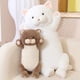 thumbnail image 2 of Cute Plush Choc Cat Long Pillow Plush Toy Stuffed Soft Fluffy Cat Sleeping Pillow Sofa Cushion Nice Doll Toys for Girls Kid GiftWhite75cm Deng Xun unisex, 2 of 2