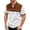 White, variant on CAIVO Polo Shirts For Men Stylish Color Plaid Short Sleeve Shirt With Half Zip Stand Collar And Zippered Pocket Lapel Classic Fit Golf Tops For Vacation , XL