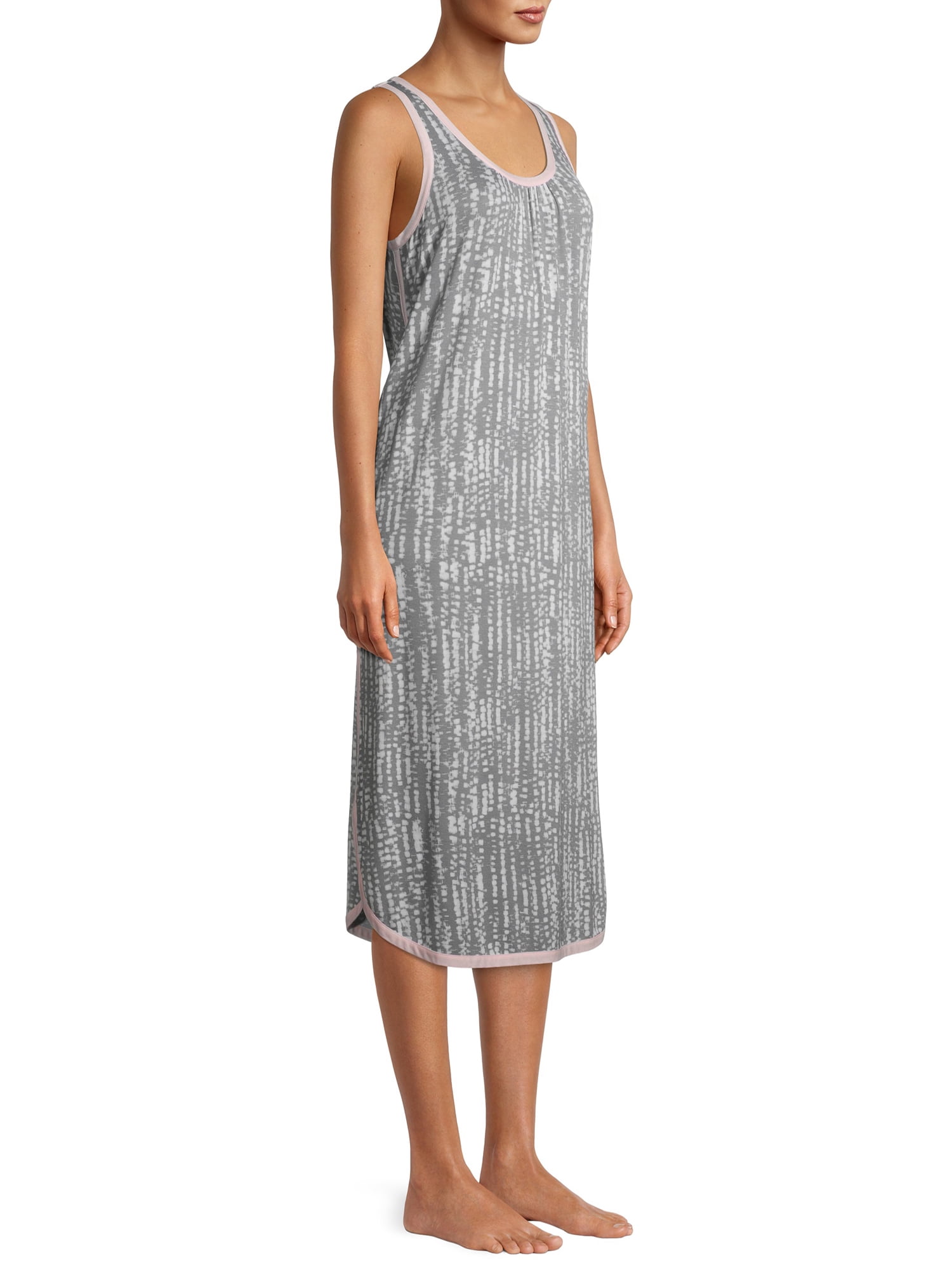 Secret Treasures Sleeveless Scoop Neck Knit Midi Nightgown (Women's and Women's Plus) 1 Pack