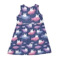 thumbnail image 3 of Dress Hot Air Balloon Rabbit Sleeveless Dress for Hem A-Line Casual Sundress, 3 of 7