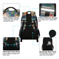 thumbnail image 4 of FORMRS Kids School Backpack Elementary Student Unisex Travel Bookbag with Reflective Stripes, Green Goldfish, 4 of 7