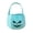C, variant on Halloween Decorations Soft Pumpkin Candy Bucket 9.8 Inch Teal Fabric Tote Bag with Handles for Halloween Party Supplies Favors Fall Decor