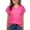 Pinks, variant on Tsesme Satin V-Neck T-Shirt for Women Fashion pleated Short Sleeve tops Summer Cool Comfy Tee