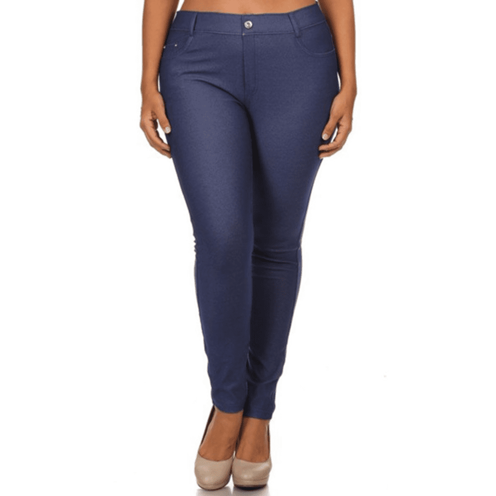Simlu - Long Jeggings for Women Skinny Stretch Fitted Pull On Jeggings ...