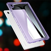 Dteck Clear Case for Samsung Galaxy Tab A9 Plus 11 Inch (SM-X210/X215/X216/X218),Slim Light Weight TPU Flexible Cover Shockproof Transparent Protective Shell Case for Galaxy Tab A9 2023,Purple