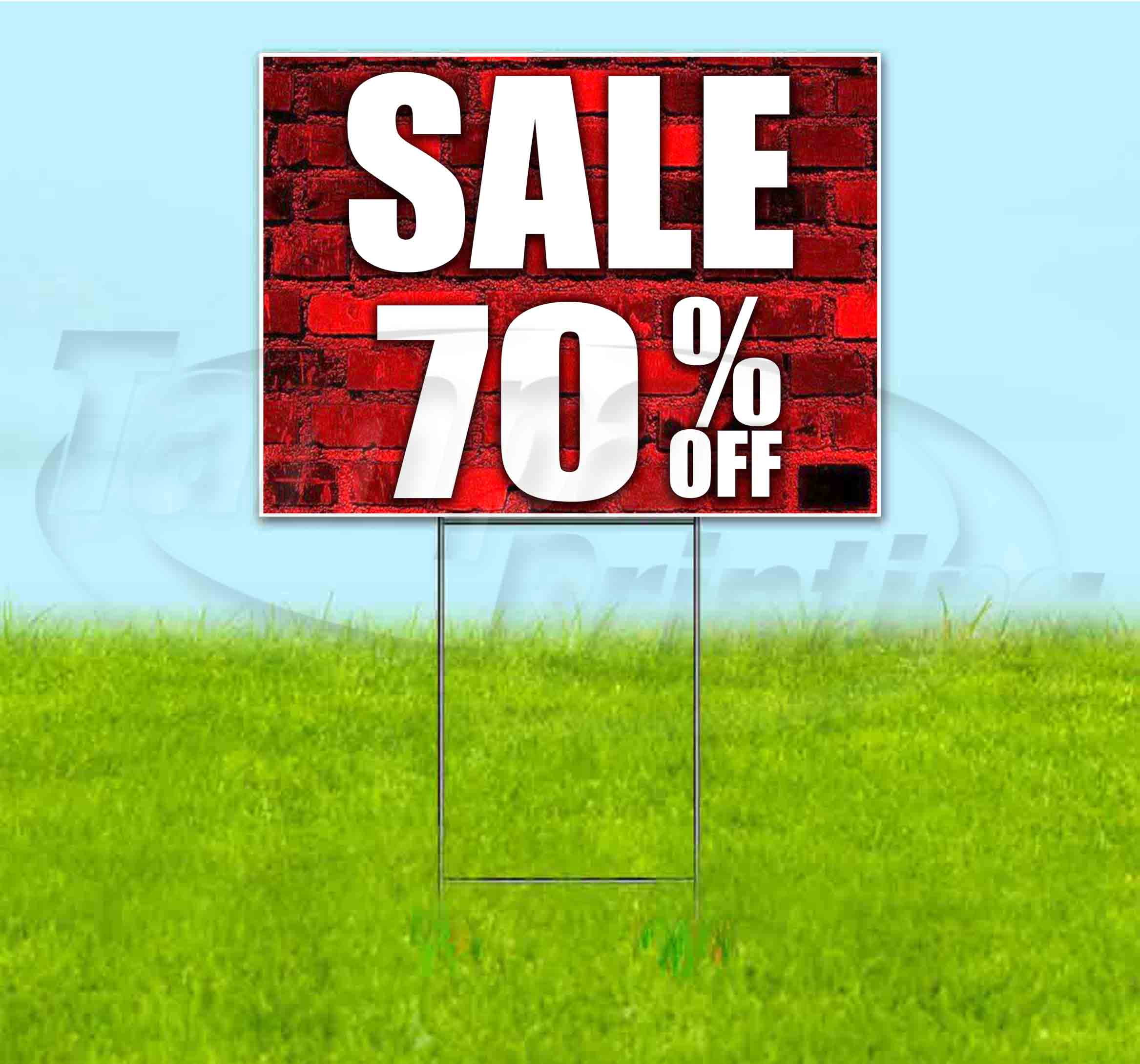 Sale 70% Off (18" x 24") Yard Sign, Includes Metal Step Stake