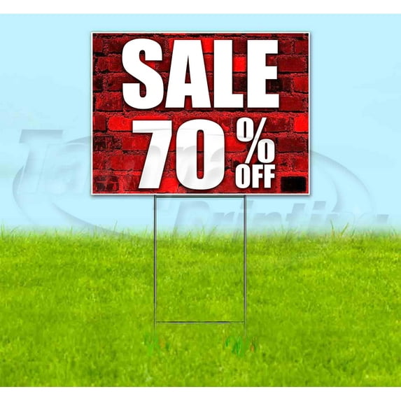 Sale 70% Off (18" x 24") Yard Sign, Includes Metal Step Stake