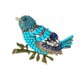 thumbnail image 5 of Broche de pájaros animales Yuyangstore broches de aleación con diamantes de imitación para mujer ropa de cumpleaños Azul, 5 of 8