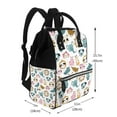 thumbnail image 2 of Pofeuu Cartoon Animals Print Diaper Bag Backpack, Multifunction Travel Pack Maternity Baby Changing Bags, Large Capacity, Waterproof, 2 of 6