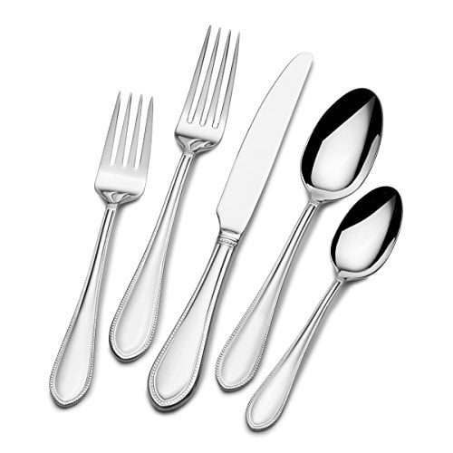Gourmet Basics by Mikasa Barletta 20-Piece Stainless Steel Flatware Set 