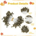 thumbnail image 2 of Uxcell 600-Pack Estambres de Flores para Manualidades, Pistilo Floral Artificial de Perlas Doble Cabeza de 5mm para Hacer DIY [Café Dorado], 2 of 6