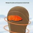 thumbnail image 3 of Qholemyo Sports Riding Ski Mask Outdoor Cold Mask Windproof Hood Motorcycle Helmet Liner Cap Fleece Mask And Fleece Mask Integrated Cap, Warm Face Wrap, Durable Motorcycle Mask, 3 of 5