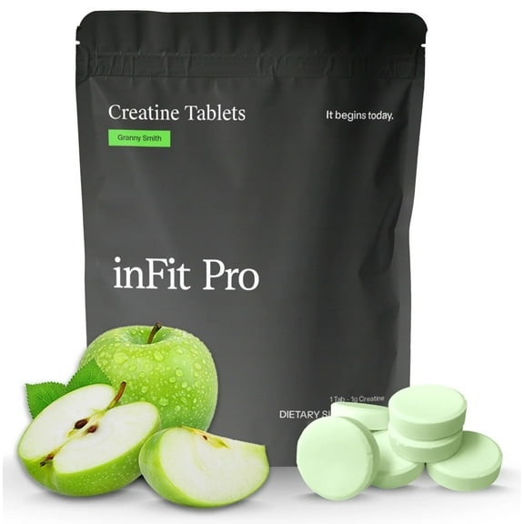 Creatine Tablets (Apple) 120ct - 1 tablet equals 1 gram
