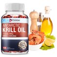 thumbnail image 2 of Krill antártico 1000 mg: contiene OMEGA-3 EPA/DHA para la salud del cerebro, las articulaciones y la piel - 120 s, 2 of 5