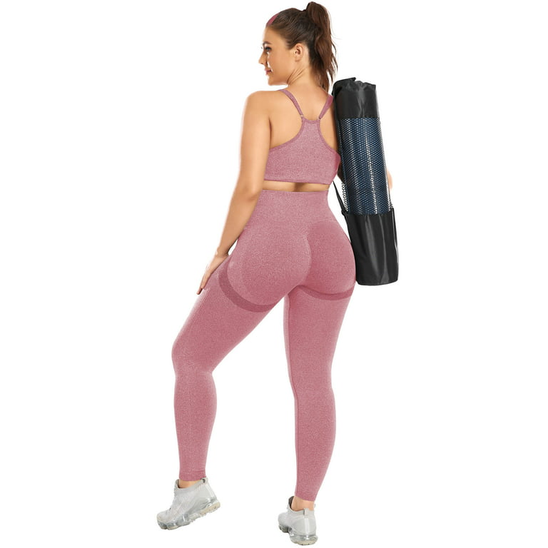 VASLANDA Butt Lifting Workout Leggings for Women, Scrunch Butt Gym Seamless  Booty Tight