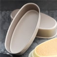 thumbnail image 2 of QualitChoice Oval Shape Nonstick Baking Tray Bread Loaf Mold Cheese Cake Cake Pan Kitchen Cooking Baking Tool, 2 of 6