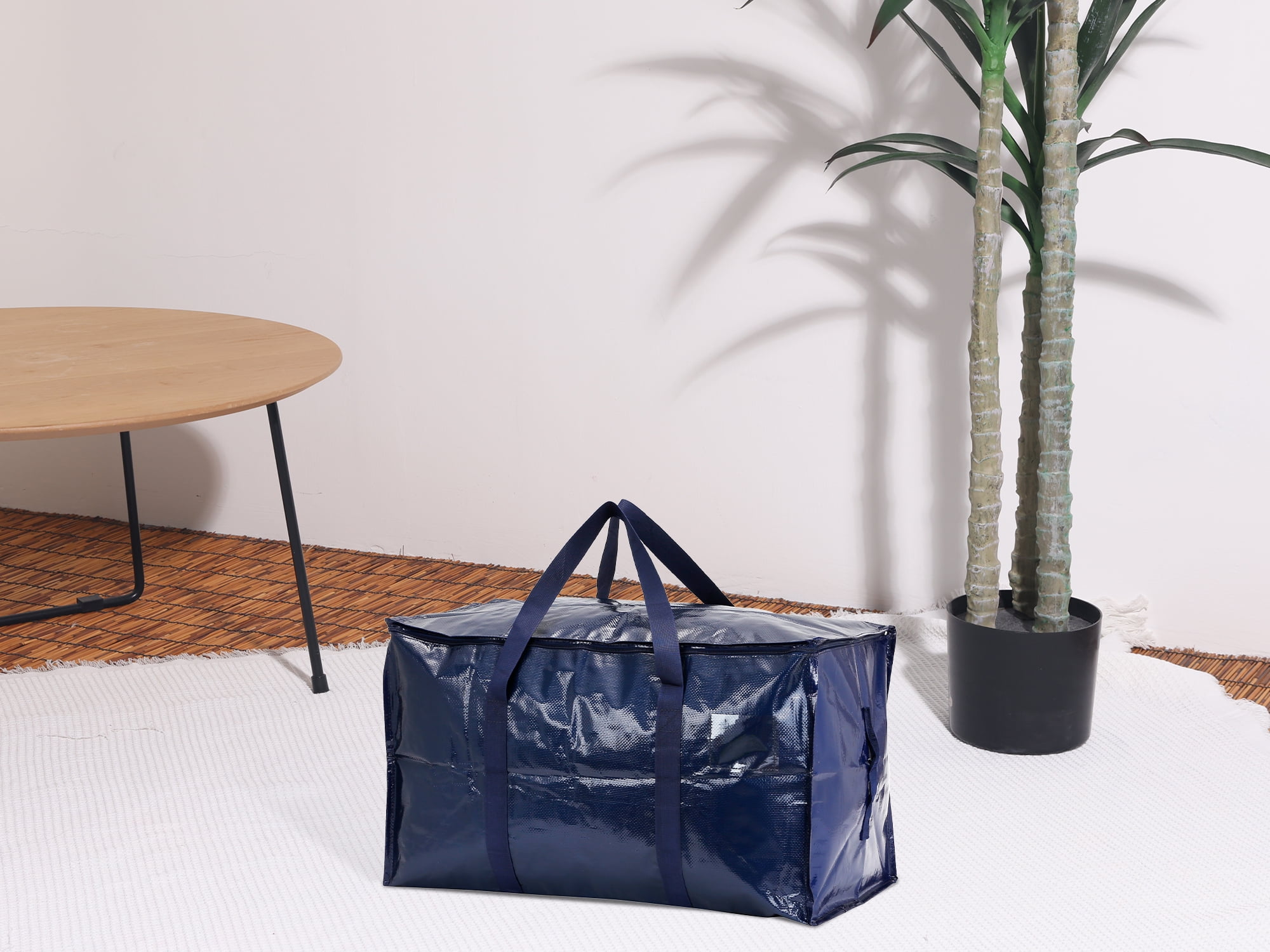 Unique Bargains 1 Pack Clothes Storage Bags Moving Bags Blue 27*14*15in