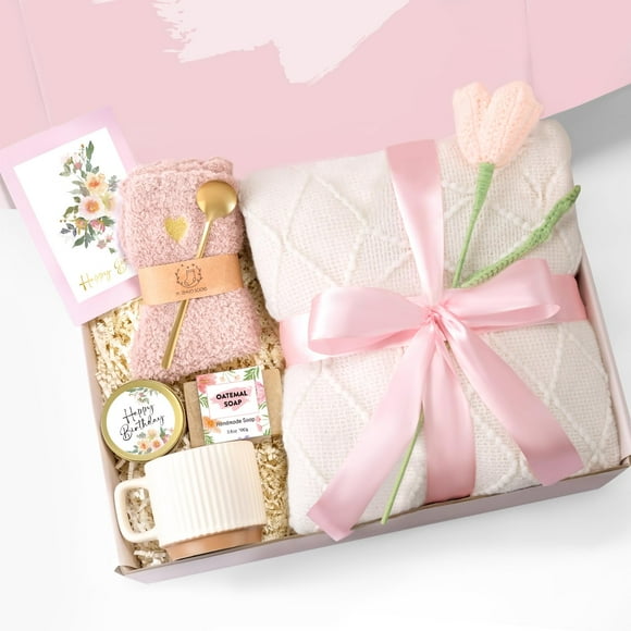 Cadeaux d'Anniversaire pour Femmes, Ensemble de Cadeaux « Get Well Soon », Boîte de Soins de Luxe Spa, Cadeaux « Happy Birthday » pour Elle, Fête des Mères, Sœur, Meilleure Amie, Épouse, Petite Amie, Anniversaire