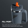 thumbnail image 3 of Gatorade Crossover Stainless Steel Tumbler Bottle, Graphite, Double-Wall Insulation, 36 fl oz​, 3 of 7