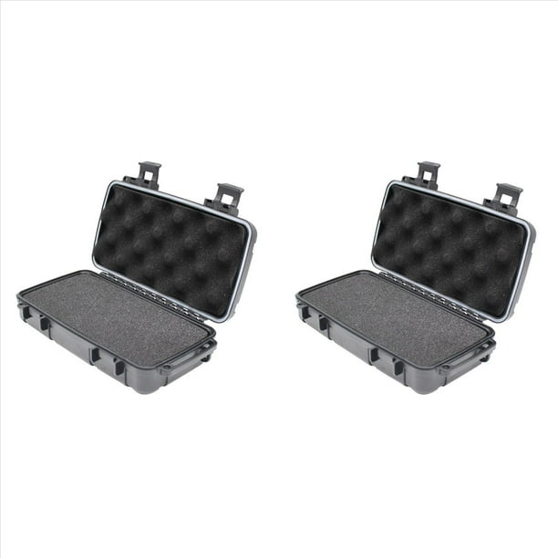 2X Estuche Rígido Impermeable para Herramientas, Estuche para Guardar Herramientas con Esponja Precortada, Protector, Organizador, Caja de Herramientas y Hardware