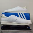 thumbnail image 1 of Adi - das Originals Stan Smith White Beige Leather Shoes IH2141 Men's Sz 8, 1 of 6
