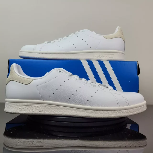 Adi - das Originals Stan Smith White Beige Leather Shoes IH2141 Men's Sz 8