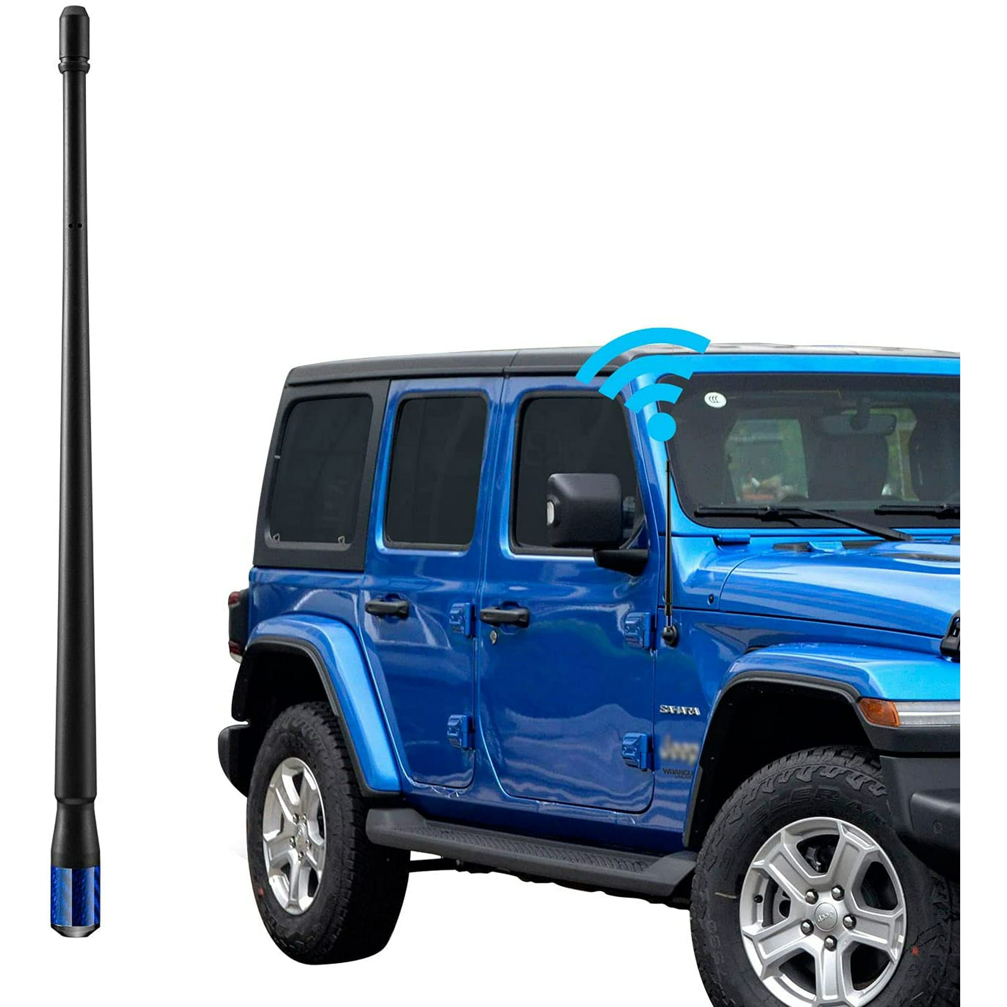 Short Antenna Mast for Jeep Gladiator, SUV Universal Flexible Rubber Radio  Antenna Replacement Carbon Fiber Accessories | Walmart Canada