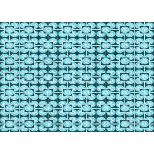 Ahgly Company Tapis Rectangulaire Lavable en Machine Intérieur Transitionnel Bleu, 7 Pieds x 10 Pieds
