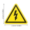 thumbnail image 4 of GOOHOCHY 400 pegatinas triangulares de seguridad eléctrica, autoadhesivas, para cajas eléctricas exteriores y paneles interiores., 4 of 7