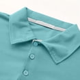thumbnail image 7 of Mens Polos Shirts Short Sleeve , Button Up Golf Polos Shirt Contrast Color Tshirts Regular Fit Tennis T-Shirts Breathable Summer Casual Tee Tops Turn-Down Collar Pullover, 7 of 7